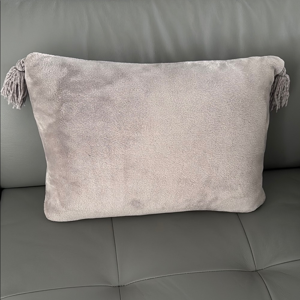 Nordstrom Plush Gray Accent Pillow